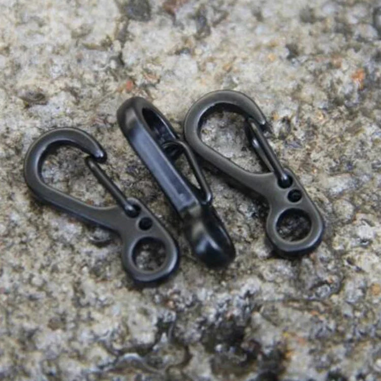 10 pièces boucle à ressort mini simple version SF, adaptée pour corde de parapluie jusqu'à 5 mm