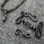 10 pièces boucle à ressort mini simple version SF, adaptée pour corde de parapluie jusqu'à 5 mm