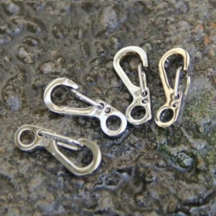 10 pièces boucle à ressort mini simple version SF, adaptée pour corde de parapluie jusqu'à 5 mm