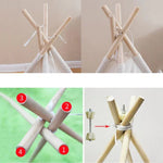 Tente princesse pour chambre d'enfant, maison de jeu intérieure, tente pliable jouet, 1,35m