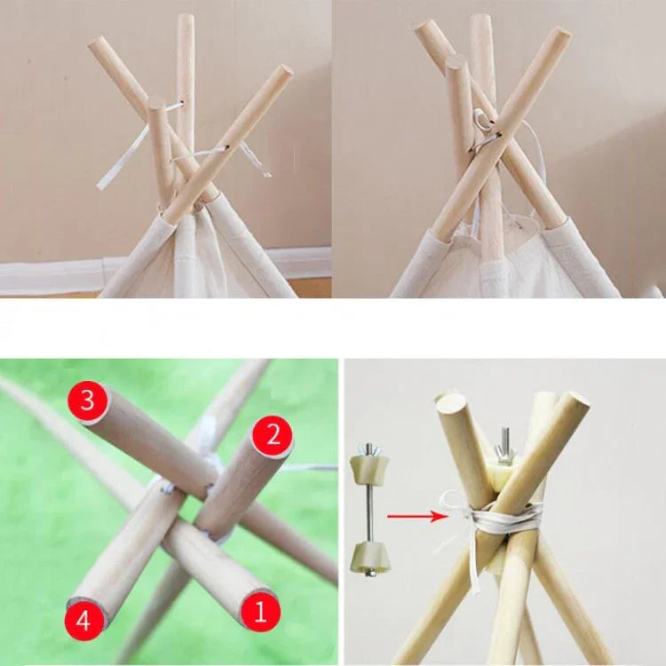 Tente princesse pour chambre d'enfant, maison de jeu intérieure, tente pliable jouet, 1,35m