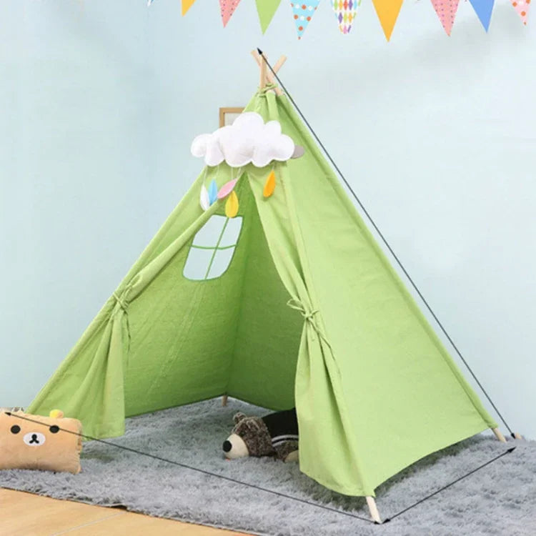 Tente princesse pour chambre d'enfant, maison de jeu intérieure, tente pliable jouet, 1,35m