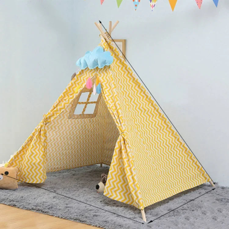 Tente princesse pour chambre d'enfant, maison de jeu intérieure, tente pliable jouet, 1,35m
