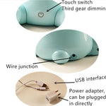 Lampe de chevet tactile à LED "Lapin mignon" 3 modes de gradation, prise US