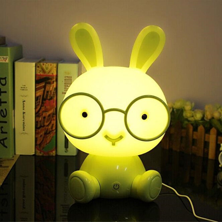 Lampe de chevet tactile à LED "Lapin mignon" 3 modes de gradation, prise US