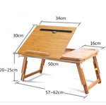 Table d'ordinateur pliable Nanzhu, support pour ordinateur portable avec fente, table d'ordinateur simple et relevable, petite 50 cm, moyenne 54 cm, grande 72 cm