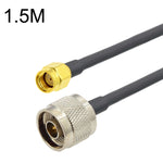 Câble adaptateur coaxial RG58 RP-SMA mâle vers N mâle, RP-SMA mâle vers N mâle 0,5m, RP-SMA mâle vers N mâle 1m, RP-SMA mâle vers N mâle 1,5m, RP-SMA mâle vers N mâle 3m, RP-SMA mâle vers N mâle 5m, RP-SMA mâle vers N mâle 10m