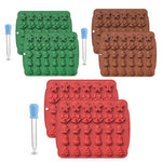 Moule à colle goutte pour fournitures de Noël, outil de cuisson pour gâteau et barbecue, vert, rouge, chocolat