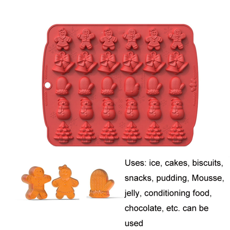 Moule à colle goutte pour fournitures de Noël, outil de cuisson pour gâteau et barbecue, vert, rouge, chocolat