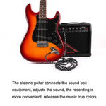 Câble de connexion guitare folk basse avec réduction de bruit, câble audio coudé, 0,5 m (rouge noir), 1 m (rouge noir), 3 m (rouge noir), 6 m (rouge noir), 10 m (rouge noir)