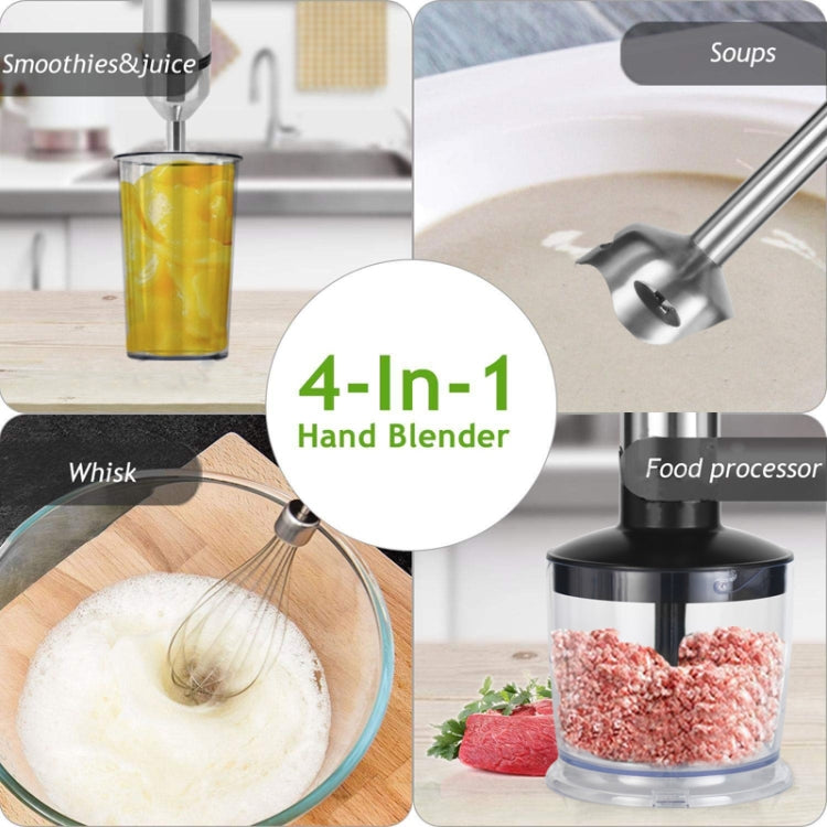 Robot culinaire multifonction Mixeur plongeant détachable 5 vitesses variables en acier inoxydable, prise CN, mixeur plongeant