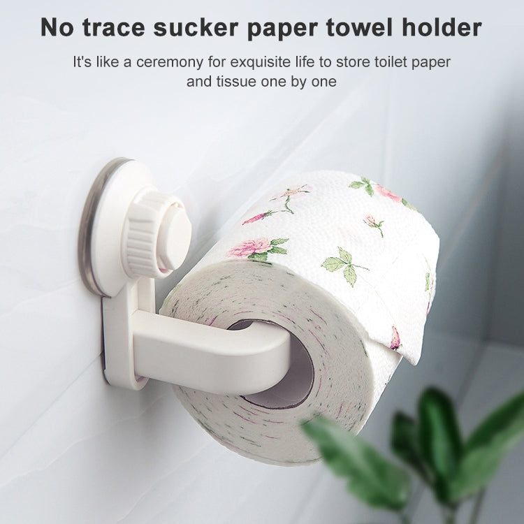 Porte-papier toilette à ventouse amovible pour fixation murale