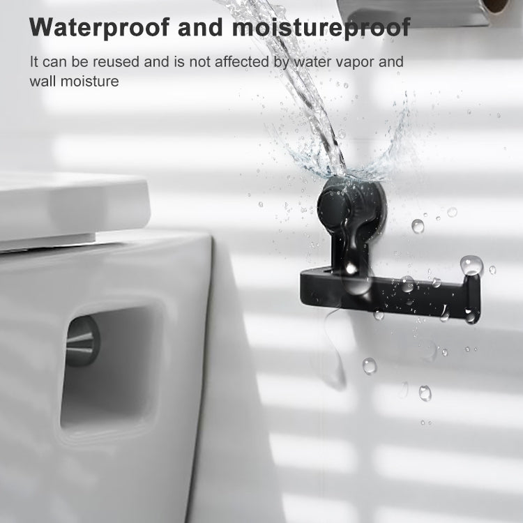 Porte-papier toilette à ventouse amovible pour fixation murale