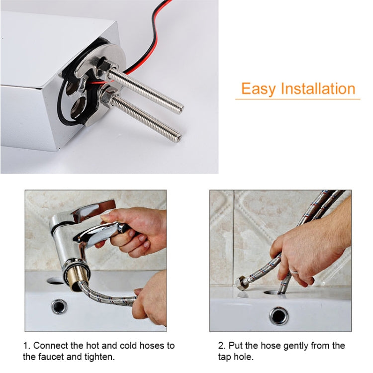 Robinet cascade LED, Contrôle de température coloré, Robinet anti-brûlure à couleurs changeantes, Robinet à couleurs changeantes