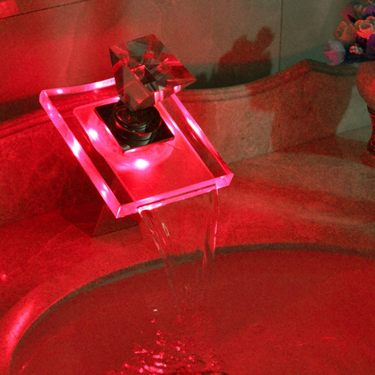 Robinet cascade LED, Contrôle de température coloré, Robinet anti-brûlure à couleurs changeantes, Robinet à couleurs changeantes