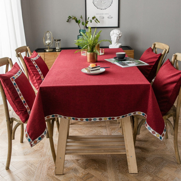 Nappe unie imperméable en lin nappe rectangulaire, 130x220cm, 130x240cm, 140x260cm, 130x300cm, 140x220cm, 140x240cm, 140x300cm