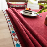 Nappe unie imperméable en lin nappe rectangulaire, 130x220cm, 130x240cm, 140x260cm, 130x300cm, 140x220cm, 140x240cm, 140x300cm