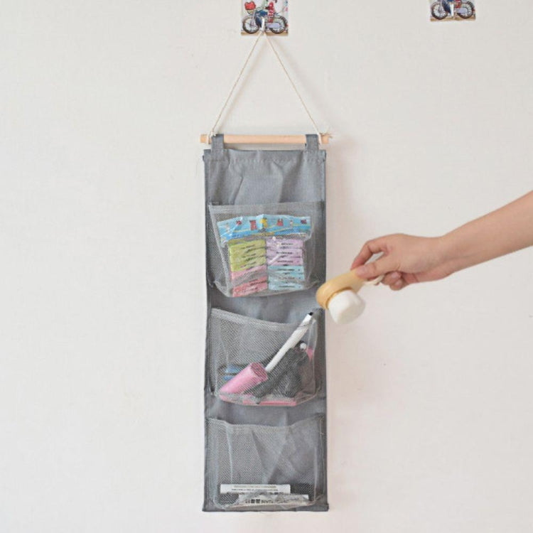 Organisateur de sac à main, de sac à bandoulière, pliable, à 3 couches et 6 poches, noir, gris