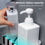 2 Pièces Accessoires de Salle de Bain Étagère de Douche Pivotante Sans Perçage Étagère de Rangement Cuisine sans Perçage