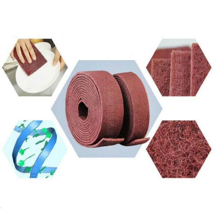 Tampon à récurer en nylon émeri pour polir la rouille de l'acier inoxydable, chiffon de nettoyage de cuisine, 7 cm x 5,7 m, 9 cm x 1 m, 9 cm x 5,7 m, 9 cm x 20 m