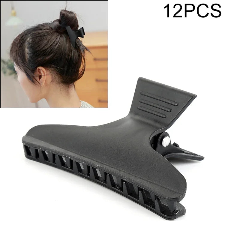 12 pinces papillon petites pour coiffeur, plaque de coiffure, pince de positionnement spéciale salon de coiffure
