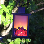 Lampes de table LED d'extérieur Cheminée artificielle Chandelier Flamme de charbon Décoration rétro