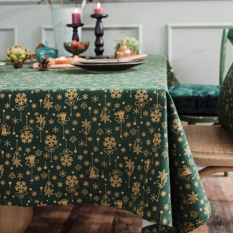 Nappe de fête de Noël en lin et coton nappe rectangulaire bronzage nappe de table à manger, 100x140cm, 140x140cm, 140x160cm, 140x180cm, 140x200cm, 140x220cm, 140x240cm, 140x260cm, 140x300cm, 90x90cm