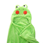 Serviette de bain cape à capuche en forme d'animal pour bébé, 100 × 75 cm