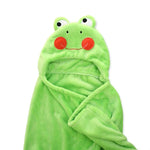 Serviette de bain cape à capuche en forme d'animal pour bébé, 100 × 75 cm