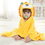 Serviette de bain cape à capuche en forme d'animal pour bébé, 100 × 75 cm