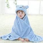 Serviette de bain cape à capuche en forme d'animal pour bébé, 100 × 75 cm