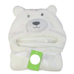 Serviette de bain cape à capuche en forme d'animal pour bébé, 100 × 75 cm