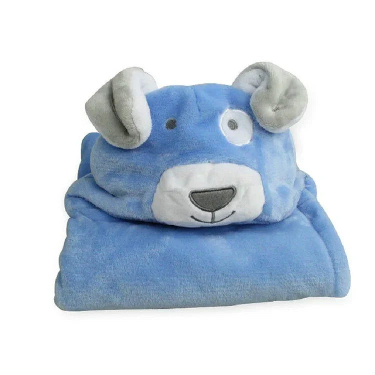 Serviette de bain cape à capuche en forme d'animal pour bébé, 100 × 75 cm