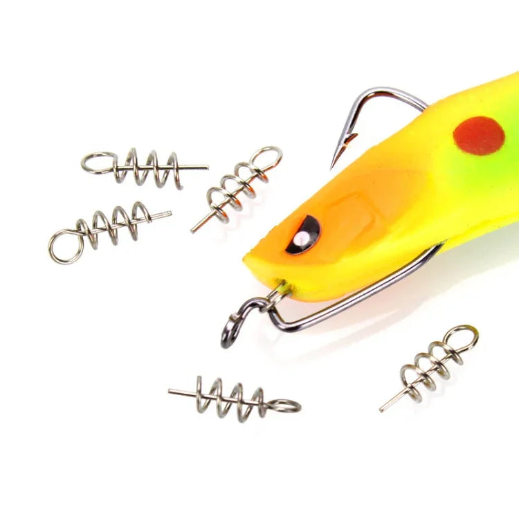 20 en 1 Luya Accessoires Goupille à ressort pour goupille de verrouillage Leurre Souple, 3.5CM 50 PCS