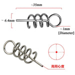 20 en 1 Luya Accessoires Goupille à ressort pour goupille de verrouillage Leurre Souple, 3.5CM 50 PCS