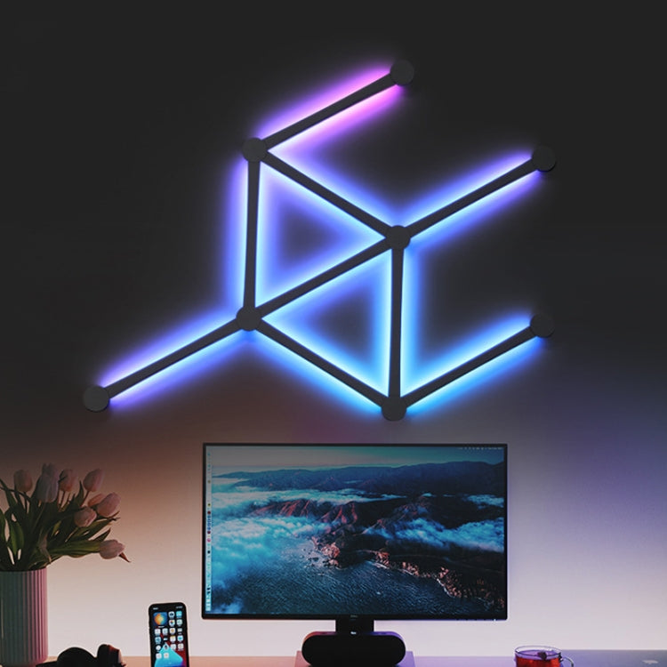JSK-P22 Lumière Mosaïque Intelligente RGB, Lumière Rythmique Compatible Amazon Alexa / Google Assistant / DuerOS, Prise US, Prise EU, Prise UK