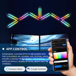JSK-P22 Lumière Mosaïque Intelligente RGB, Lumière Rythmique Compatible Amazon Alexa / Google Assistant / DuerOS, Prise US, Prise EU, Prise UK