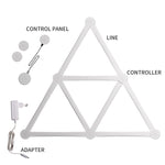 JSK-P22 Lumière Mosaïque Intelligente RGB, Lumière Rythmique Compatible Amazon Alexa / Google Assistant / DuerOS, Prise US, Prise EU, Prise UK
