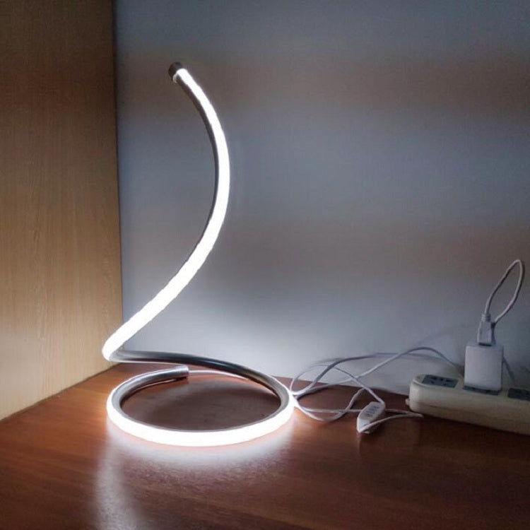 Lampe de table LED spirale, éclairage décoratif pour salon ou chambre à coucher, lampe de chevet, prise EU, prise US, prise UK, prise AU, sans prise.
