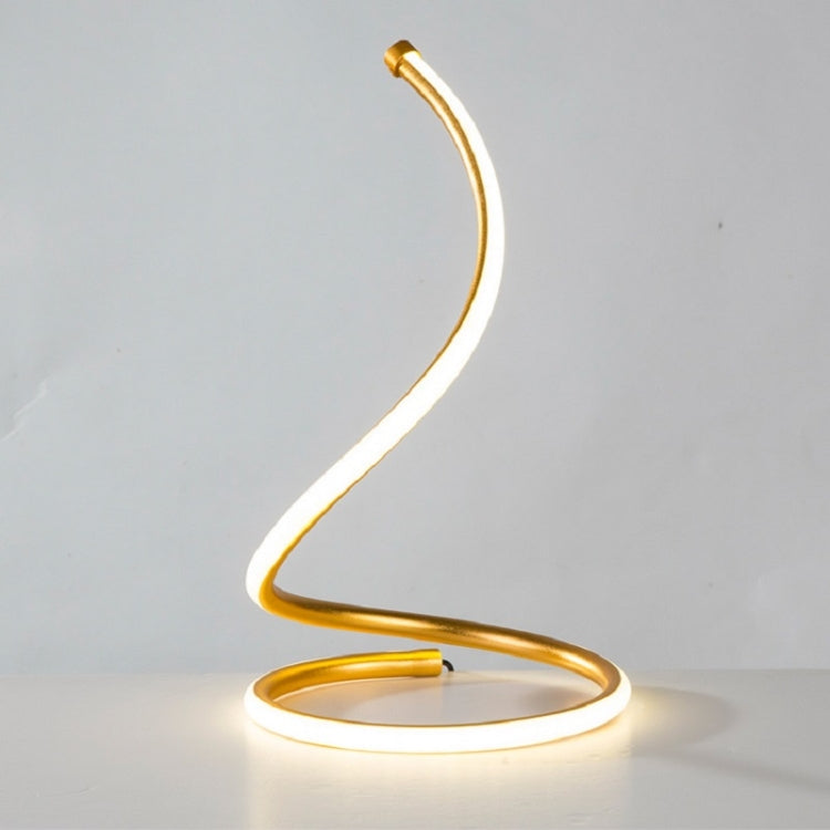 Lampe de table LED spirale, éclairage décoratif pour salon ou chambre à coucher, lampe de chevet, prise EU, prise US, prise UK, prise AU, sans prise.