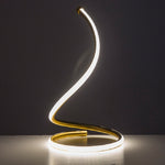 Lampe de table LED spirale, éclairage décoratif pour salon ou chambre à coucher, lampe de chevet, prise EU, prise US, prise UK, prise AU, sans prise.