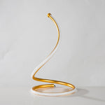 Lampe de table LED spirale, éclairage décoratif pour salon ou chambre à coucher, lampe de chevet, prise EU, prise US, prise UK, prise AU, sans prise.