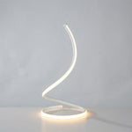 Lampe de table LED spirale, éclairage décoratif pour salon ou chambre à coucher, lampe de chevet, prise EU, prise US, prise UK, prise AU, sans prise.