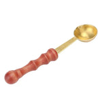Cuillère à sceller rétro pour cire à cacheter Cuillère en bois dédiée à la fonte de la cire, cuillère doseuse