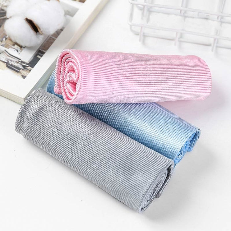 Chiffon de nettoyage en microfibre pour vitres sans traces, 30x30cm Bleu, 40x40cm Bleu, 40x60cm Bleu, 30x30cm Rose, 40x40cm Rose, 40x60cm Rose, 30x30cm Gris, 40x40cm Gris, 40x60cm Gris