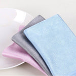 Chiffon de nettoyage en microfibre pour vitres sans traces, 30x30cm Bleu, 40x40cm Bleu, 40x60cm Bleu, 30x30cm Rose, 40x40cm Rose, 40x60cm Rose, 30x30cm Gris, 40x40cm Gris, 40x60cm Gris
