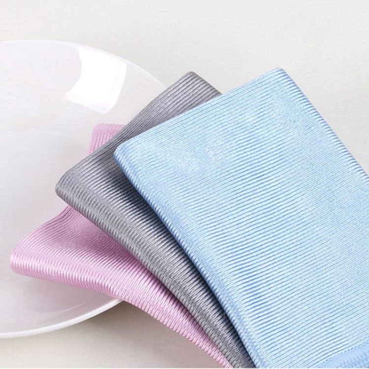 Chiffon de nettoyage en microfibre pour vitres sans traces, 30x30cm Bleu, 40x40cm Bleu, 40x60cm Bleu, 30x30cm Rose, 40x40cm Rose, 40x60cm Rose, 30x30cm Gris, 40x40cm Gris, 40x60cm Gris
