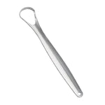 Grattoir à langue en acier inoxydable pour nettoyage buccal, 14,6 × 2,4 cm