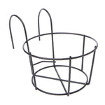 Support de fleurs métallique rond pour balcon Clôture Support mural en fer forgé pour pot de fleurs, S, M, L, XL