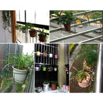 Support de fleurs métallique rond pour balcon Clôture Support mural en fer forgé pour pot de fleurs, S, M, L, XL
